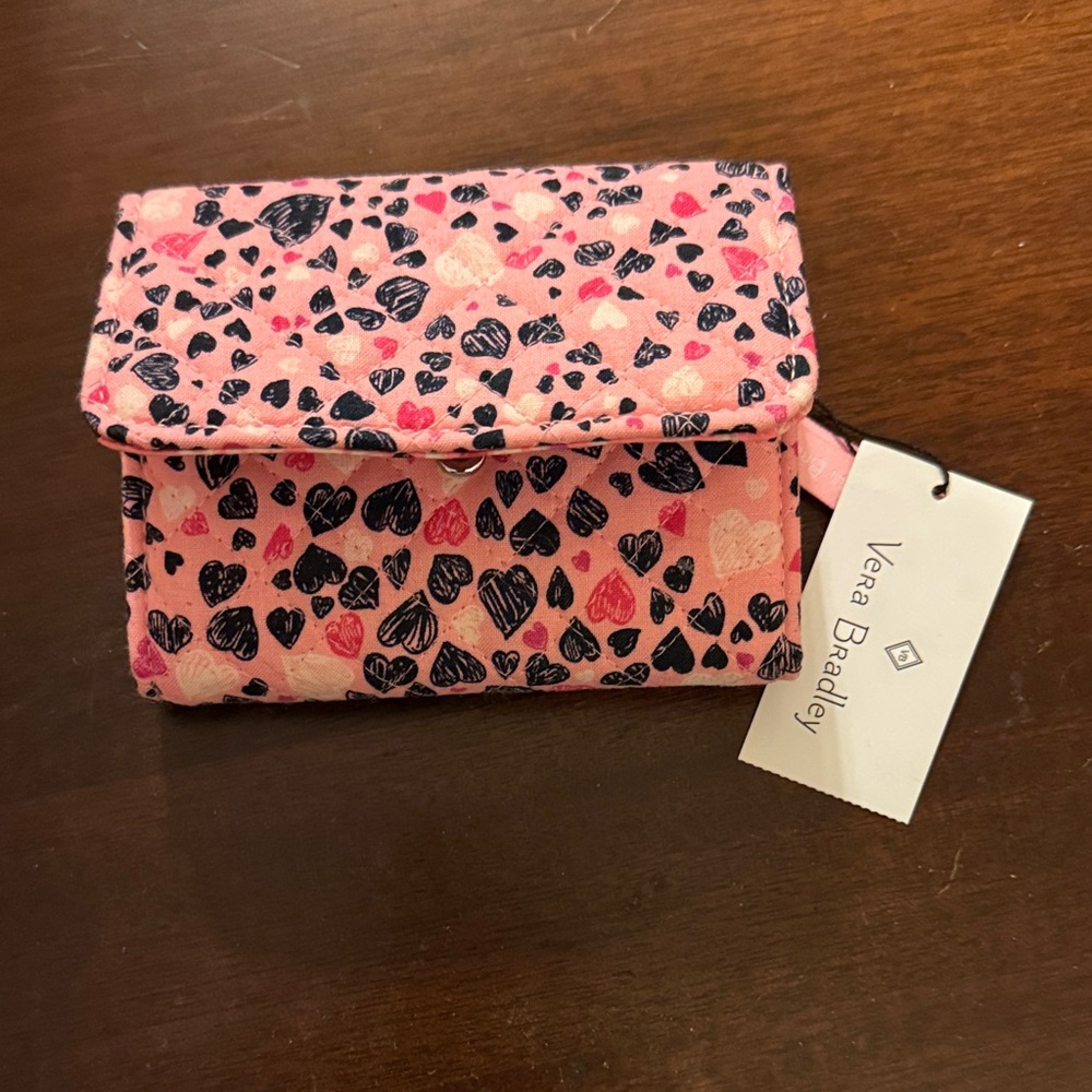 Vera Bradley Pink Heart Pattern Wallet